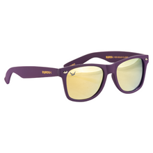 Load image into Gallery viewer, Adult + Kid Purple &amp; Gold Sunglasses
